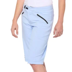 100 Percent Ridecamp Womens Baggy Shorts - Powder Blue -Castelli Store 100RidecampWShortsBlue