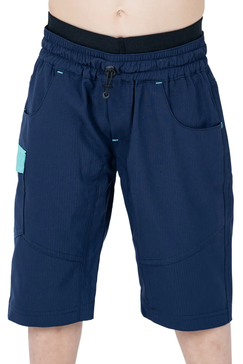 Cube Junior Baggy Shorts W/Liner - Blue/Mint 4 Cube Junior Baggy Shorts W/Liner - Blue/Mint - Image 2