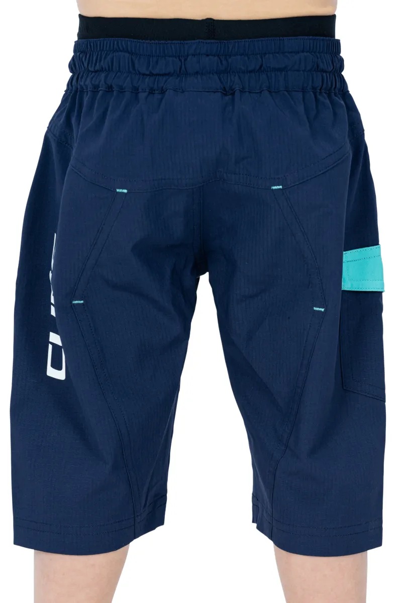 Cube Junior Baggy Shorts W/Liner - Blue/Mint 3 Cube Junior Baggy Shorts W/Liner - Blue/Mint