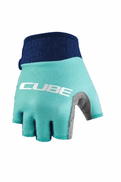 Cube Performance Junior Short Finger Gloves - Blue -Castelli Store 11129 1