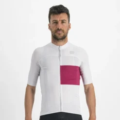 Sportful Snap Men's Short Sleeve Jersey - Ash Grey/Cyclamen