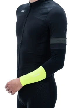 Cube Safety Arm Warmers - Neon Yellow -Castelli Store 12334 2