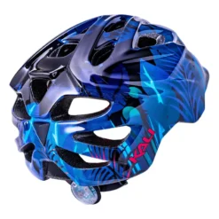 Kali Chakra Child Lighted Kids Helmet - Jungle Gloss Blue -Castelli Store 15 91