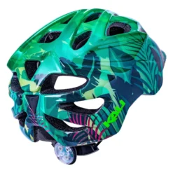 Kali Chakra Child Lighted Kids Helmet - Jungle Gloss Green -Castelli Store 19 50