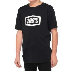 100 Percent Icon Youth Short Sleeve T-Shirt - Black -Castelli Store 20001 00004