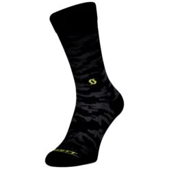 Scott Trail Camo Crew Socks - Dark Grey/White