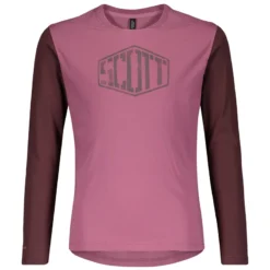 Scott Trail Dri Long Sleeve Junior Jersey - Cassis Pink/Maroon Red -Castelli Store 2753666460 1594148 png zoom 1