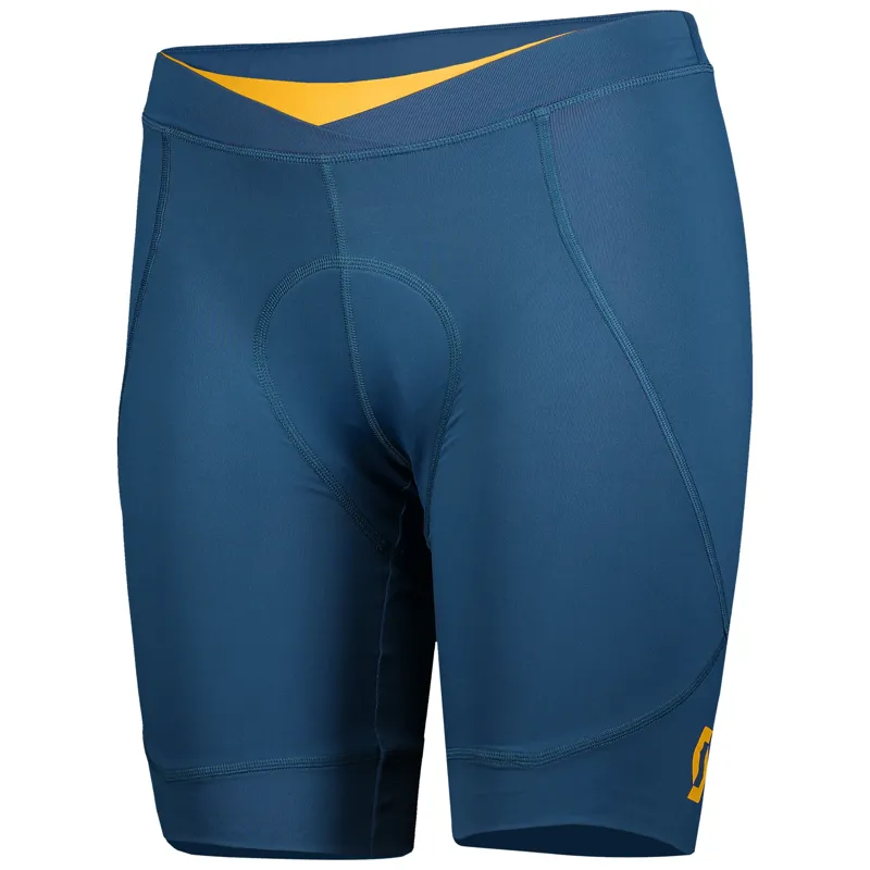 Scott Endurance 10 +++ Womens Lycra Shorts - Lunar Blue/Amber Yellow 6 Scott Endurance 10 +++ Womens Lycra Shorts - Lunar Blue/Amber Yellow - Image 4
