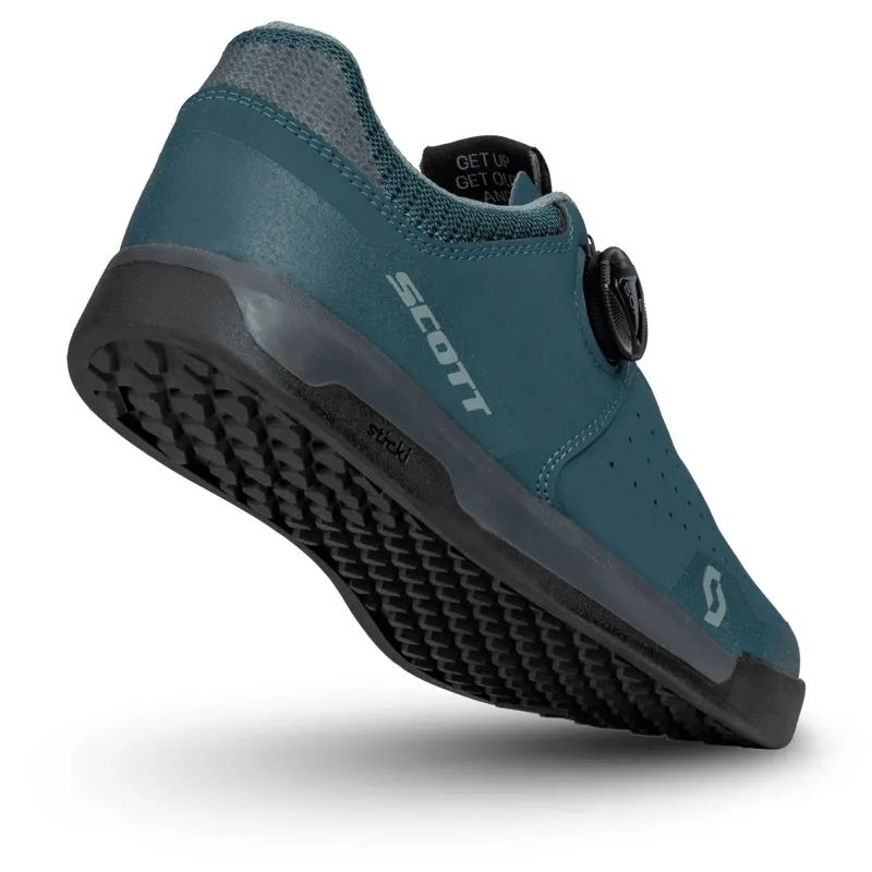 Scott Sport Volt Women's Flat MTB Shoes - Blue/Light Green 3 Scott Sport Volt Women's Flat MTB Shoes - Blue/Light Green