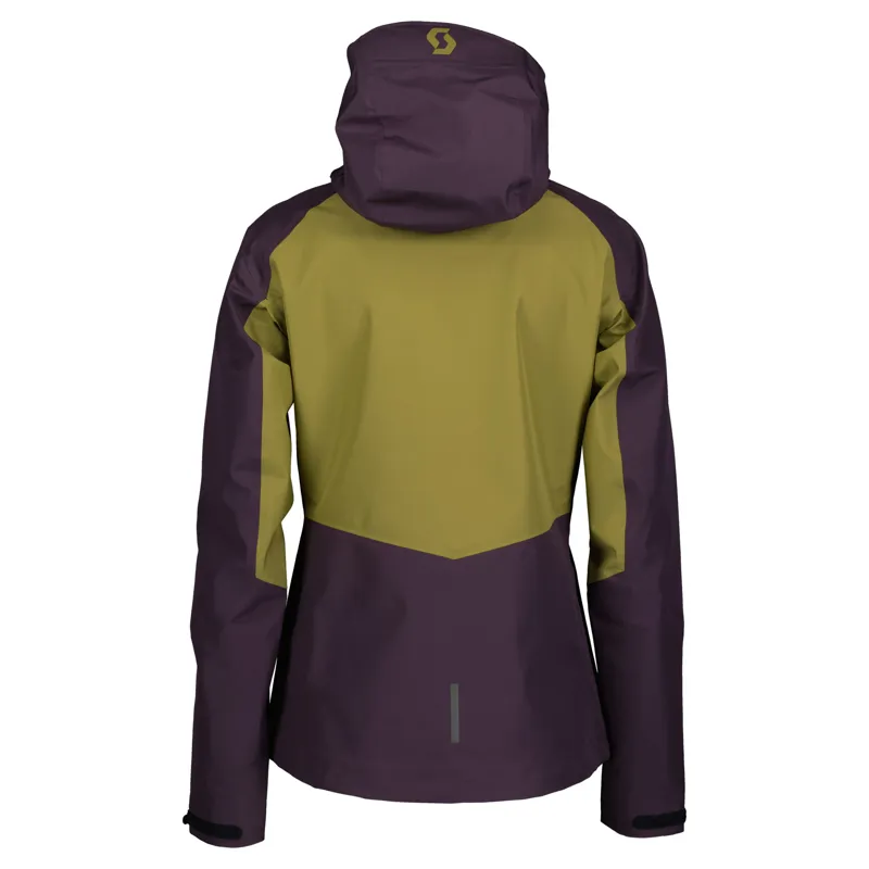 Scott Explorair Light Dryo 3L Women's Waterproof Jacket - Dark Purple/Mud Green 7 Scott Explorair Light Dryo 3L Women's Waterproof Jacket - Dark Purple/Mud Green - Image 5