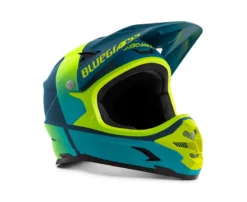 Bluegrass Intox Full Face MTB Helmet - Petrol Blue/Fluro Yellow -Castelli Store 29288BLU 1