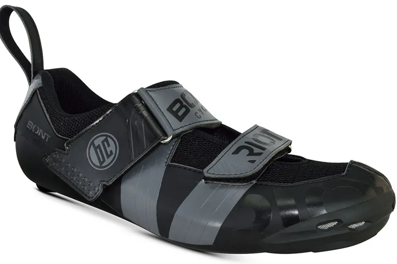 Bont Riot TR+ Wide Fit Triathlon Shoes - Black/Charcoal 3 Bont Riot TR+ Wide Fit Triathlon Shoes - Black/Charcoal