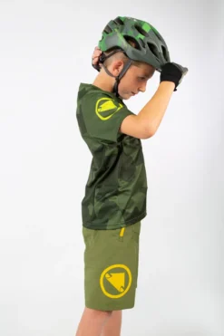 Endura MT500JR Kids Short Sleeve Jersey - LTD Olive Green -Castelli Store 4 653