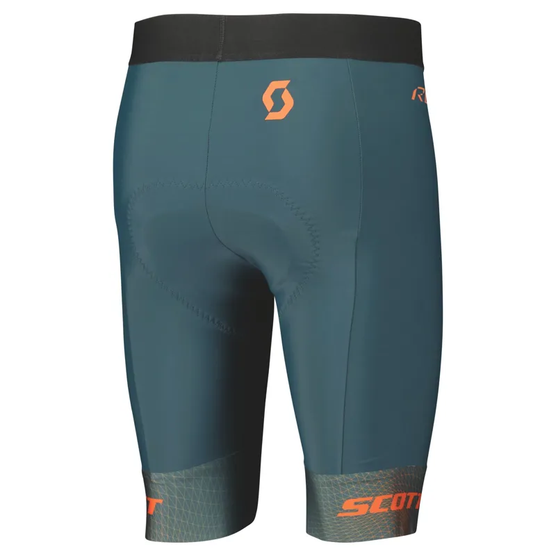 Scott RC Pro Men's Lycra Shorts - Aruba Green/Braze Orange 6 Scott RC Pro Men's Lycra Shorts - Aruba Green/Braze Orange - Image 4