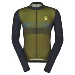 Scott RC Team 10 Men's Long Sleeve Jersey - Black/Sulphur Yellow -Castelli Store 4031307512
