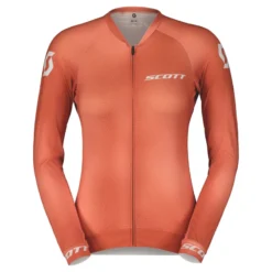 Scott RC Pro Women's Long Sleeve Jersey - Rose Beige/Braze Orange -Castelli Store 4031377506