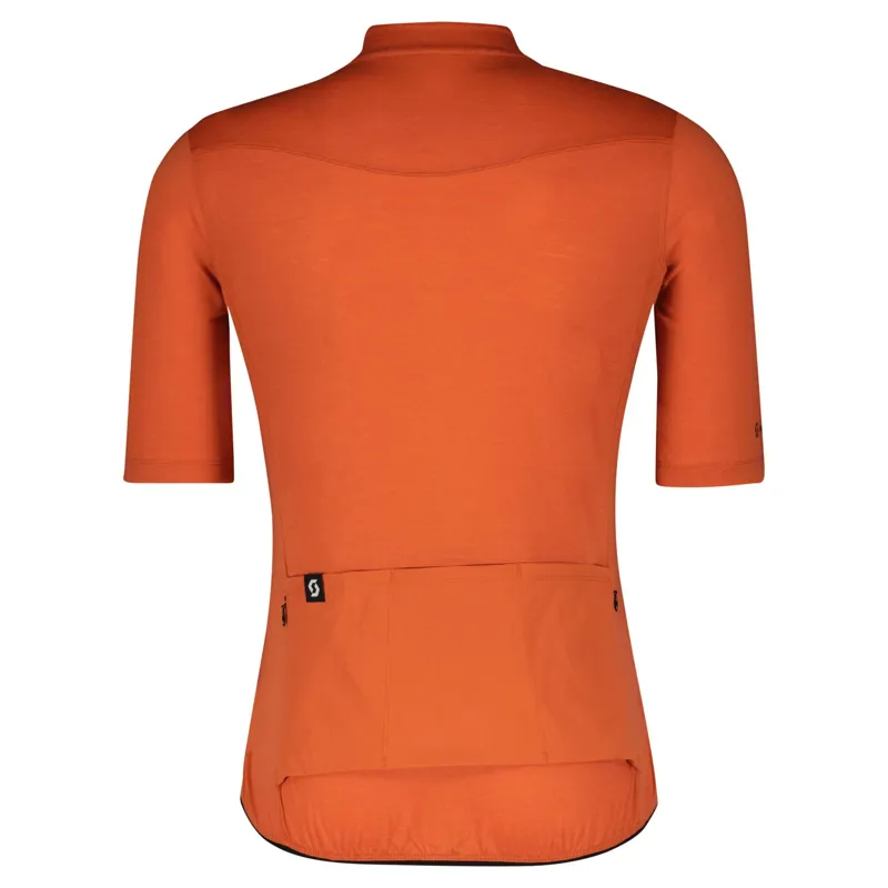 Scott Gravel Merino Men's Short Sleeve Jersey - Braze Orange/Dark Grey 7 Scott Gravel Merino Men's Short Sleeve Jersey - Braze Orange/Dark Grey - Image 5