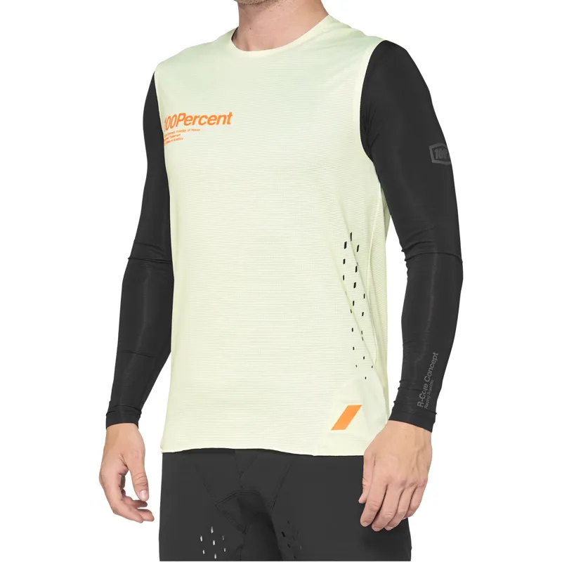 100 Percent R-Core Concept Long Sleeve Jersey - Yellow 3 100 Percent R-Core Concept Long Sleeve Jersey - Yellow