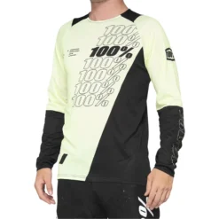 100 Percent R-Core Long Sleeve Jersey - Black/Yellow -Castelli Store 41104 421 1