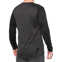 100 Ridecamp Men's Long Sleeve Jersey - Black/Charcoal -Castelli Store 41402 181 2