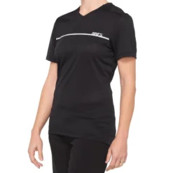 100 Percent Ridecamp Women's Short Sleeve Jersey - Black/ Grey X