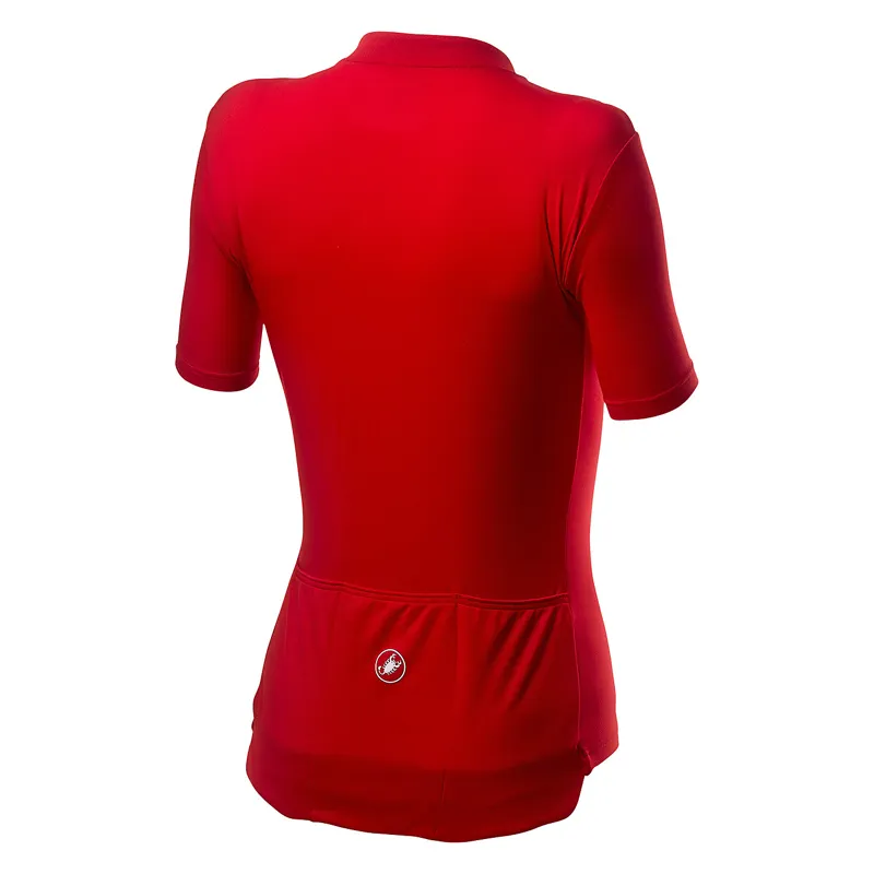 Castelli Anima 3 Womens Short Sleeve Jersey - Red/Black 6 Castelli Anima 3 Womens Short Sleeve Jersey - Red/Black - Image 4