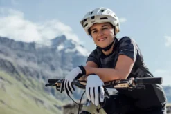 Ion Logo Long Finger Unisex MTB Gloves - Peak White