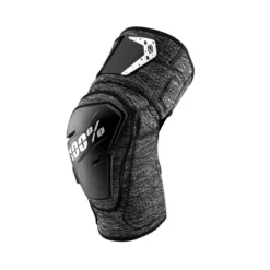 100 Percent Fortis Knee Guards - Grey Heather/Black
