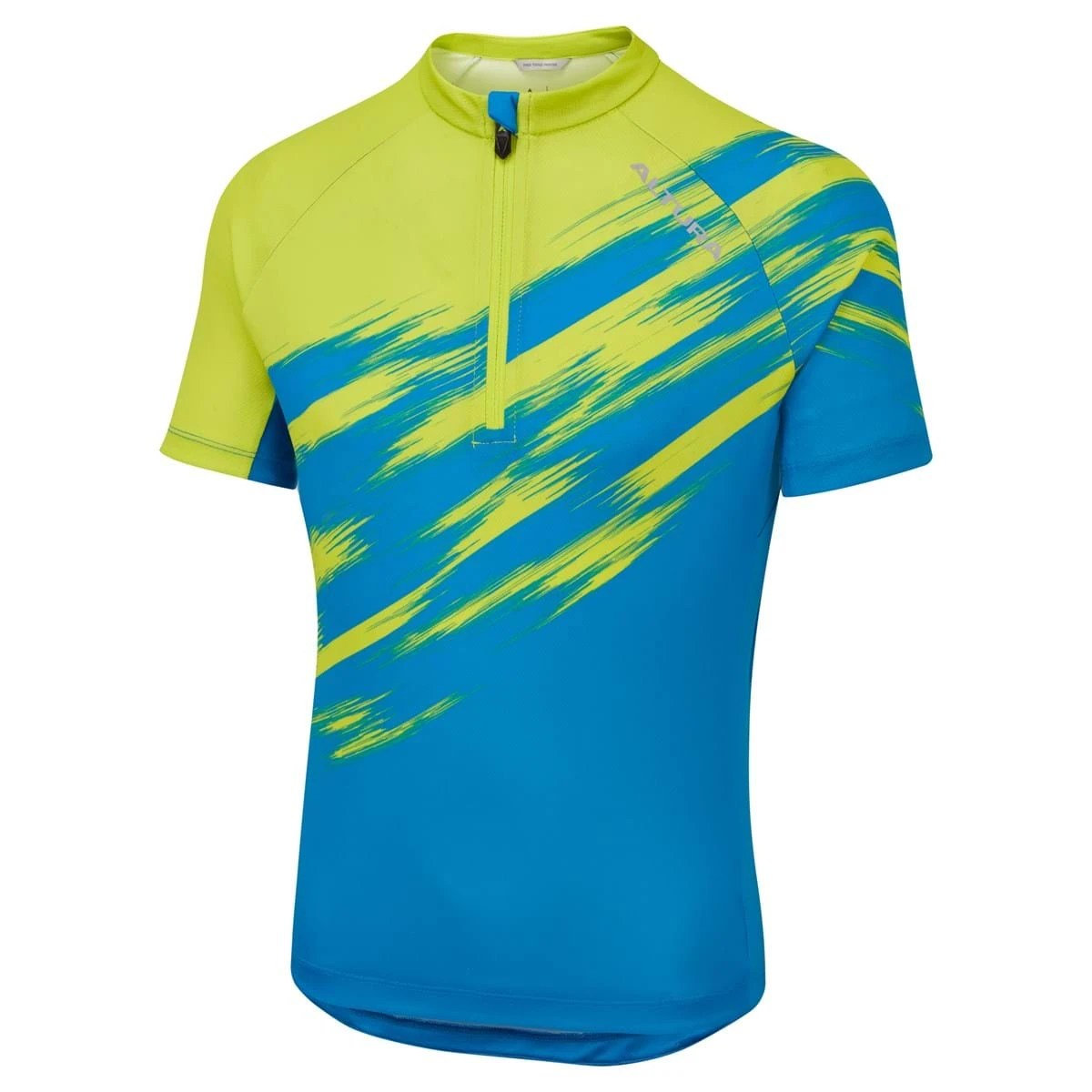 Altura Airstream Kids Short Sleeve Jersey - Hi-Viz Yellow/Olive 4 Altura Airstream Kids Short Sleeve Jersey - Hi-Viz Yellow/Olive - Image 2