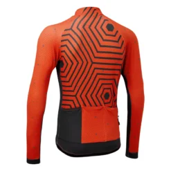Altura Icon Long Sleeve Jersey - Hex-Repeat - Orange/Navy