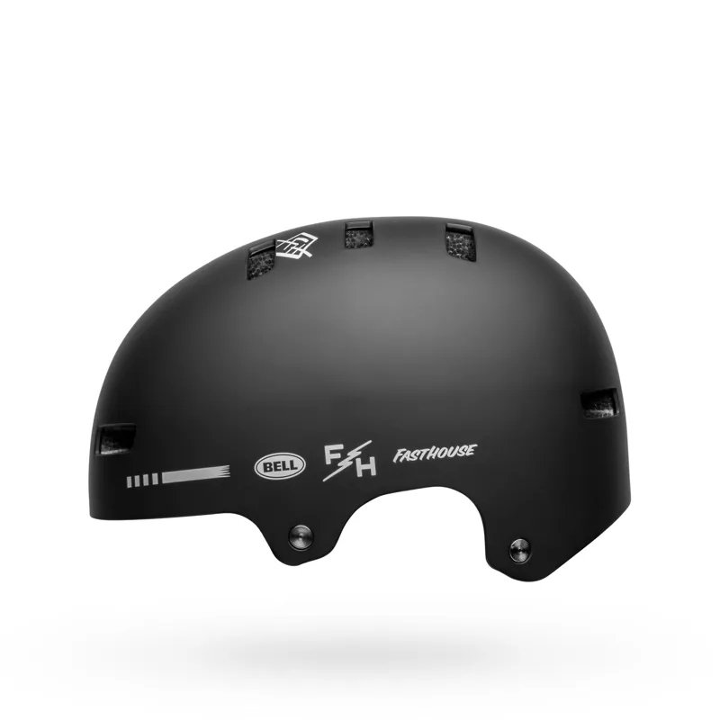 Bell Local BMX/Skate Helmet - Matte Black/White Fasthouse 12 Bell Local BMX/Skate Helmet - Matte Black/White Fasthouse - Image 10
