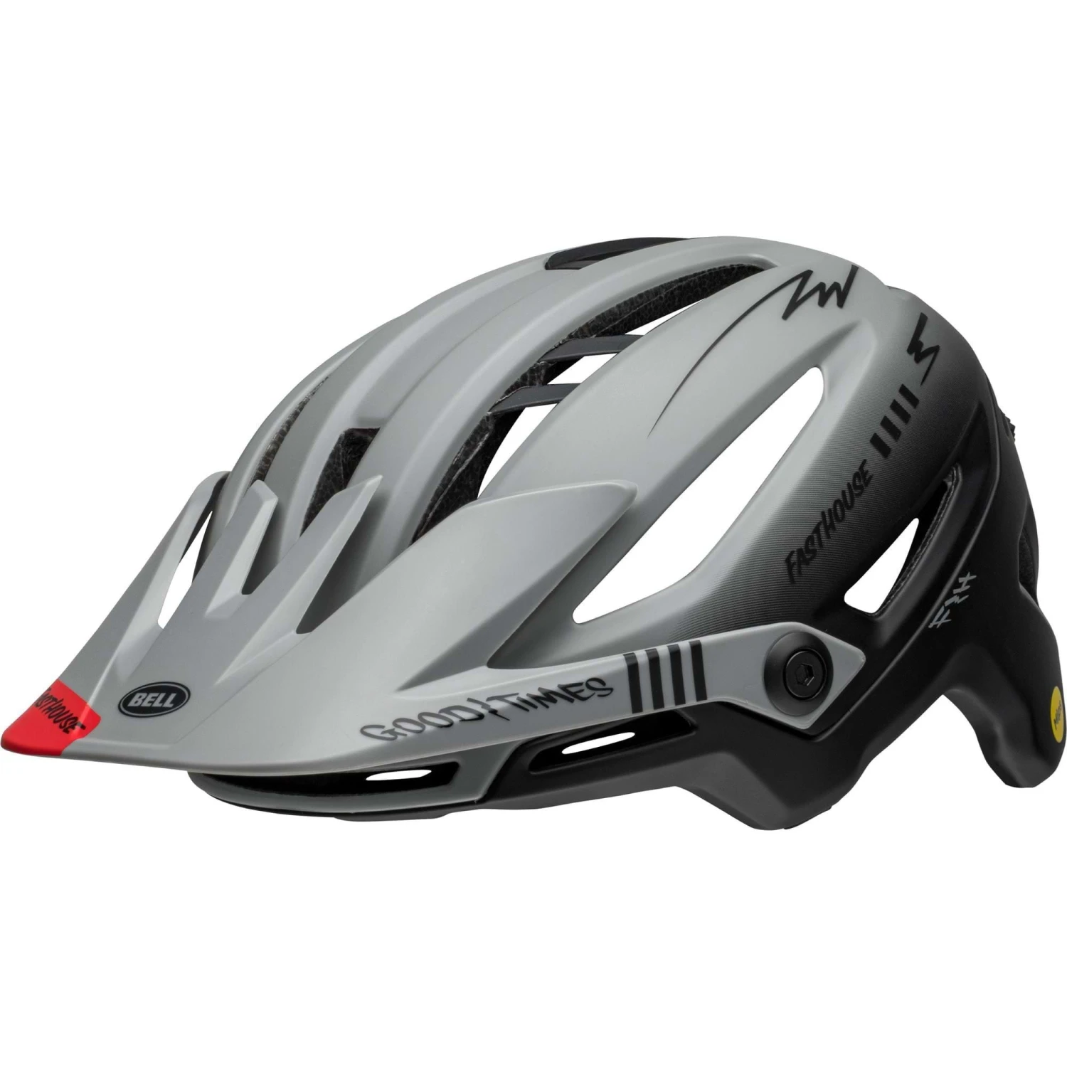 Bell Sixer Mips MTB Helmet - Matte Grey/Red 10 Bell Sixer Mips MTB Helmet - Matte Grey/Red - Image 8