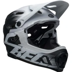 Bell Super DH MIPS Full Face Helmet - Matt Light Blue/Navy -Castelli Store BEHSUDHMATBLK 1