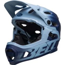 Bell Super DH MIPS Full Face Helmet - Matt Light Blue/Navy -Castelli Store BEHSUDHMATLBLUNAV 4