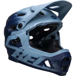 Bell Super DH MIPS Full Face Helmet - Matt Light Blue/Navy -Castelli Store BEHSUDHMATLBLUNAV 8