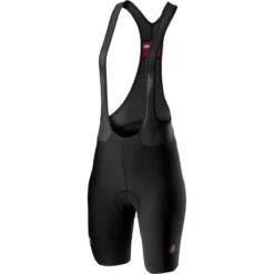 Castelli Velocissima 2 Womens Bibshorts - Black/Red -Castelli Store CS20059BLKRED