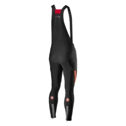 Castelli Sorpasso RoS Bibtights - Black/Fiery Red