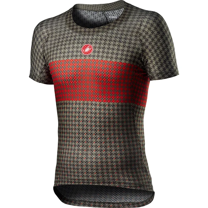Castelli Pro Mesh Mens Short Sleeve Base Layer - Black/White 4 Castelli Pro Mesh Mens Short Sleeve Base Layer - Black/White - Image 2