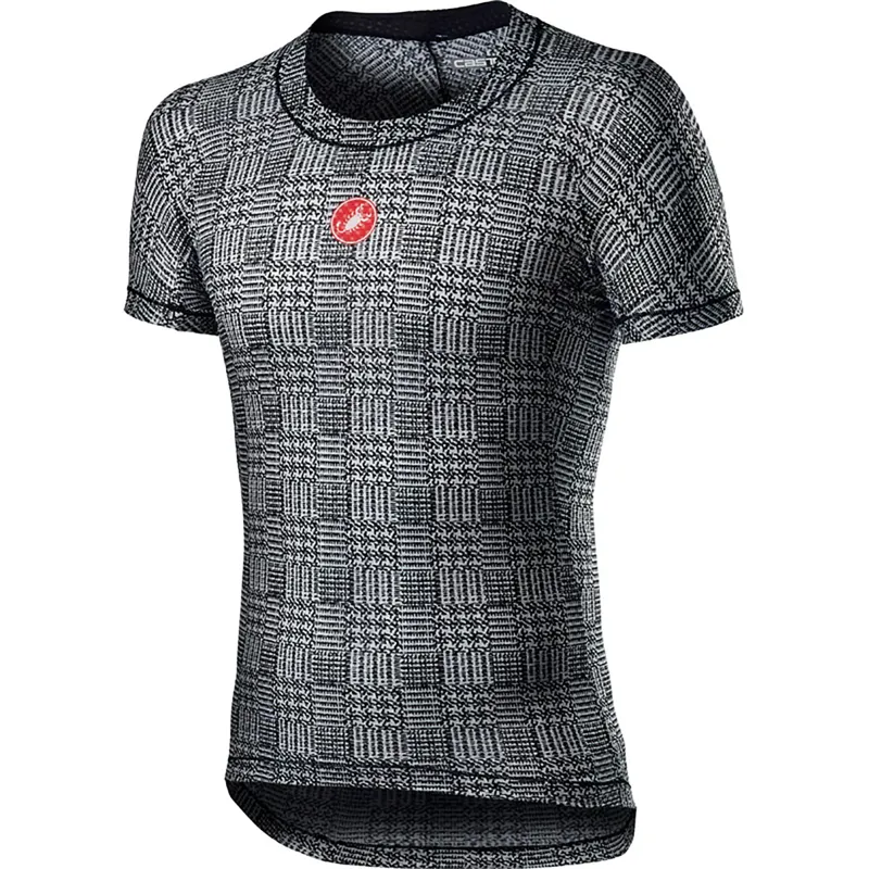 Castelli Pro Mesh Mens Short Sleeve Base Layer - Black/White 5 Castelli Pro Mesh Mens Short Sleeve Base Layer - Black/White - Image 3