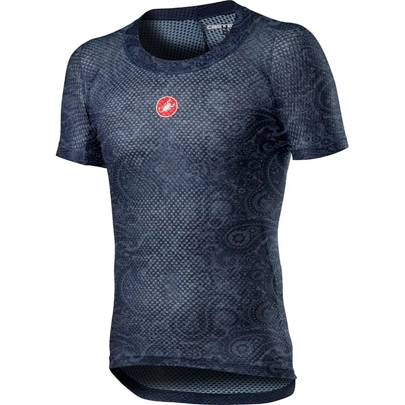 Castelli Pro Mesh Mens Short Sleeve Base Layer - Black/White 6 Castelli Pro Mesh Mens Short Sleeve Base Layer - Black/White - Image 4