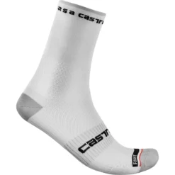 Castelli Rosso Corsa Pro 15 Socks - White