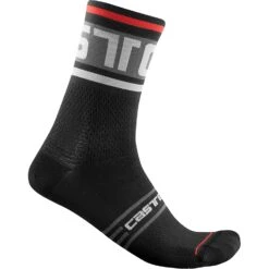 Castelli Prologo 15 Men's Socks - Steel Blue/Pop Orange/Black -Castelli Store CS21028Black