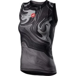 Castelli Pro Mesh Womens Sleeveless Base Layer - Saffron 11 Castelli Pro Mesh Womens Sleeveless Base Layer - Saffron -Castelli Store CS21060LightBlack 1