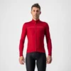 Castelli Pro Thermal Mid Men's Long Sleeve Jersey - Pro Red -Castelli Store CS21516ProRED