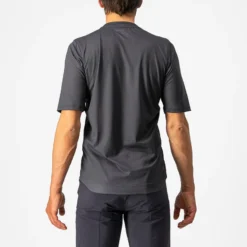 Castelli Trail Tech Men's Technical T-Shirt - Grey/Black/Electric Lime -Castelli Store CS220080301 2
