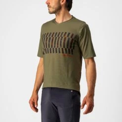 Castelli Trail Tech Men's Technical T-Shirt - Electric Lime/Dark Lime -Castelli Store CS220083531 1 1