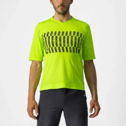 Castelli Trail Tech Men's Technical T-Shirt - Grey/Black/Electric Lime -Castelli Store CS220083831 1