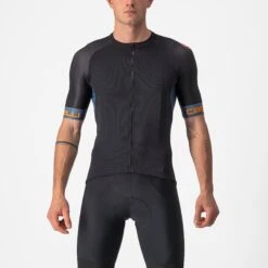 Castelli Entrata VI Men's Short Sleeve Jersey - Ivory/Light Black/Red -Castelli Store CS220250851 1