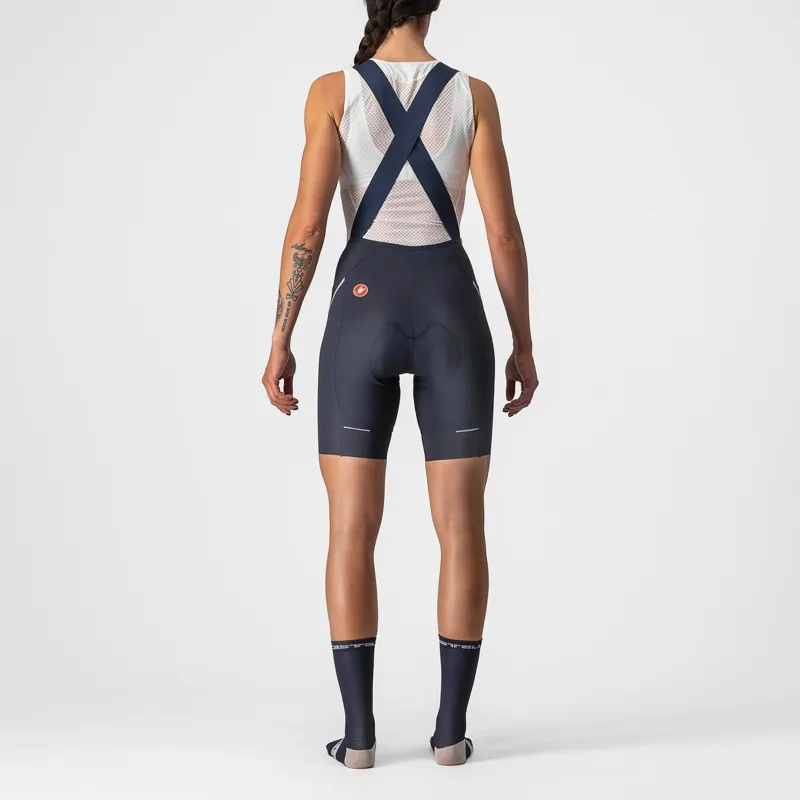 Castelli Velocissima 3 Women's Bib Shorts - Savile Blue/Silver 4 Castelli Velocissima 3 Women's Bib Shorts - Savile Blue/Silver - Image 2