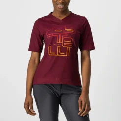 Castelli Trail Tech Women's Technical T-Shirt - Barbaresco Red -Castelli Store CS220540911 1